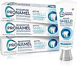 3-Pack 3.4-oz Sensodyne Pronamel Active Shield Whitening Enamel Toothpaste $11.87
