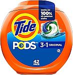 4 x 42 Count Tide PODS Liquid Laundry Detergent Soap Pacs $33.75