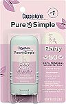 Coppertone Pure and Simple Baby Sunscreen Stick SPF 50 0.49 Oz $2.64