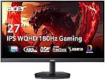 acer Nitro 27" WQHD Gaming Monitor $134.99
