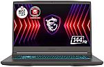 MSI Thin A15 15.6” 144Hz FHD Gaming Laptop (Ryzen 5-7535HS RTX 2050 8GB 512GB) $499.1