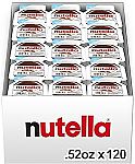 120 Count Nutella Hazelnut Spread with Cocoa 0.52 oz $19
