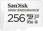 SanDisk 256GB High Endurance Video microSDXC Card with Adapter SDSQQNR-256G-GN6IA $20
