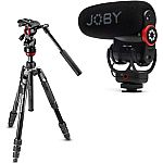 Manfrotto Befree Live Aluminum Video Tripod Kit w/Microphone $116.90