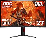 27" AOC CQ27G4H QHD Curved Gaming Monitor $129.99
