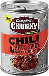 16.5 Oz Campbell's Chunky Hot & Spicy Chili with Beans $1.79