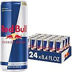 24-Pack 8.4-Oz Red Bull Energy Drink $12.98