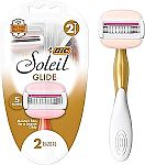 2 Count BIC Soleil Glide 5 Blades Disposable Razors for Women $2.49