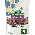 Cascadian Farm Organic: 11oz Granola w/ No Added Sugar (Blueberry Vanilla) $2.80 and more