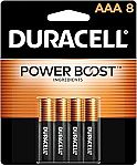 8-Ct Duracell Coppertop AAA Batteries with Power Boost Ingredients $5.38