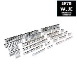 Kobalt 1/4-in to 1/2-in Drive Standard (SAE) and Metric Shallow/Deep Socket Set (212-Pieces) $99