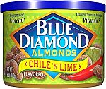 Blue Diamond Almonds, Snack Nut Flavored Chile n' Lime 6 Ounce $1.89