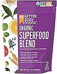 BetterBody Foods Organic Superfood Powder with Protein, Vitamins C, E, and B12 (12.7 oz) $6.22