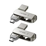 2-Pack 128GB Lexar USB-C & USB-A Flash Drive $19.99