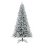 9' Holiday Time Pre-Lit Flocked Frisco Pine Artificial Christmas Tree $99