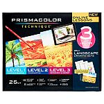 25 Count Prismacolor Technique, Landscape Drawing Set $6.81
