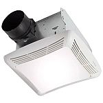 Broan--NuTune Ceiling Bathroom Exhaust Fan 80 CFM with Light $49.99