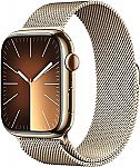 Apple Watch Series 9 [GPS + Cellular 45mm] Smartwatch Stainless Steel Case Milanese Loop $709