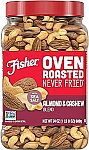 24 Ounces Fisher Snack Oven Roasted Never Fried Almond and Cashew Blend $9.76