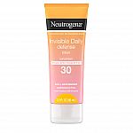 3-Oz Neutrogena Invisible Daily Defense SPF 30 Sunscreen Lotion $4.24