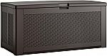 Rubbermaid XL Resin Outdoor Storage Deck Box, 134 Gal $95
