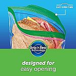 90-Count Ziploc Sandwich & Snack Bags $3.20