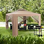 Gymax 10'x 10' Canopy Gazebo Shelter W/Mosquito Netting $109.99