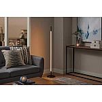 Hampton Bay Calero 50 in. Black Straight Arc Floor Lamp LED $12.97