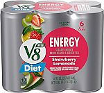 6-pack 8 fl oz V8 +ENERGY Diet Strawberry Lemonade Energy Drink $3.68
