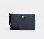 Coach Corner Zip Wristlet (9 colors) $26 Shipped