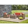 Hampton Bay Laguna Point 4-Piece Wicker Outdoor Patio Deep Seating Set $599 and more