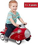 Radio Flyer Retro Rocket Foot-to-Floor Ride-On w/ Lights & Sounds $30