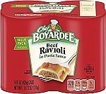 4 Pack Chef Boyardee Beef Ravioli, 15 oz $3.79