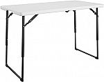 COSCO 4ft Centerfold Blow Mold Adjustable Height Utility Table $36