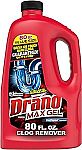 80-oz Drano Max Gel Drain Clog Remover and Cleaner $6