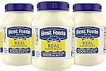 3-Pack 30 Oz Best Foods Mayonnaise $3