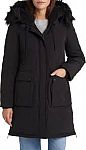 Sam Edelman Faux Fur Trim Parka $25 and more
