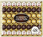 48-Count Ferrero Rocher Collection Fine Hazelnut Milk Chocolates Gift Box $16