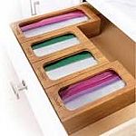 Seville Bamboo Food Bag Organizer 4-piece Set $6.97