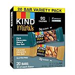 20-Ct 0.7-Oz KIND Minis (Dark Chocolate Nuts & Sea Salt/ Caramel Almond & Sea Salt) $8.25