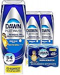 3 x 18oz Dawn Dish Soap Squeeze Bottle + 2 Sponges $11 and more
