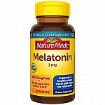 120-Count Nature Made Melatonin 3mg Tablets $3.30