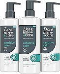 3-Ct 16.9 Oz DOVE MEN + CARE Advanced Care Face + Body Cleanser $7