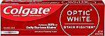 Colgate Optic White Stain Fighter Whitening Toothpaste 4.2 Oz $1.79