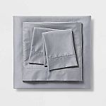 Threshold Tri-Ease Cotton/Poly/Lyocell Blend Solid Sheet Set $12.79
