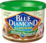Blue Diamond Almonds, Raw Whole Natural, 6 Oz (2 for $4.40)