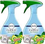 2-Ct 16.9 Oz Febreze Odor-Fighting Fabric Refresher $4