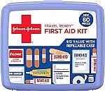 80-Piece Johnson & Johnson Band-Aid Emergency First Aid Kit $6.57