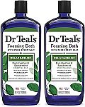 2-pack Dr Teal's Foaming Bath with Pure Epsom Salt, 34 fl oz $8.80