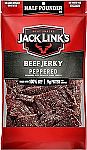 Jack Link's Beef Jerky, Peppered, 1/2 Pounder Bag $7.49